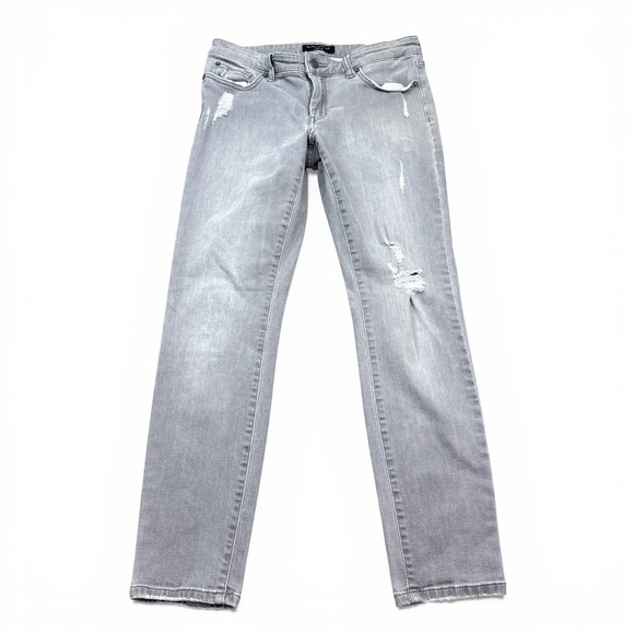Banana Republic Denim - Banana Republic Skinny Fit Jeans Womens Size‎ 28 / 6 Gray Distressed Stretch